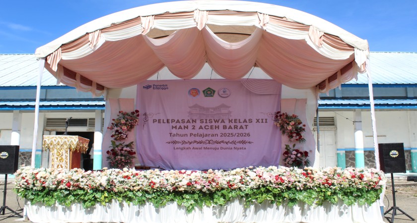 Pelepasan Siswa Kelas XII MAN 2 Aceh Barat Tahun Pelajaran 2025/2026 Berlangsung Khidmat dan Meriah